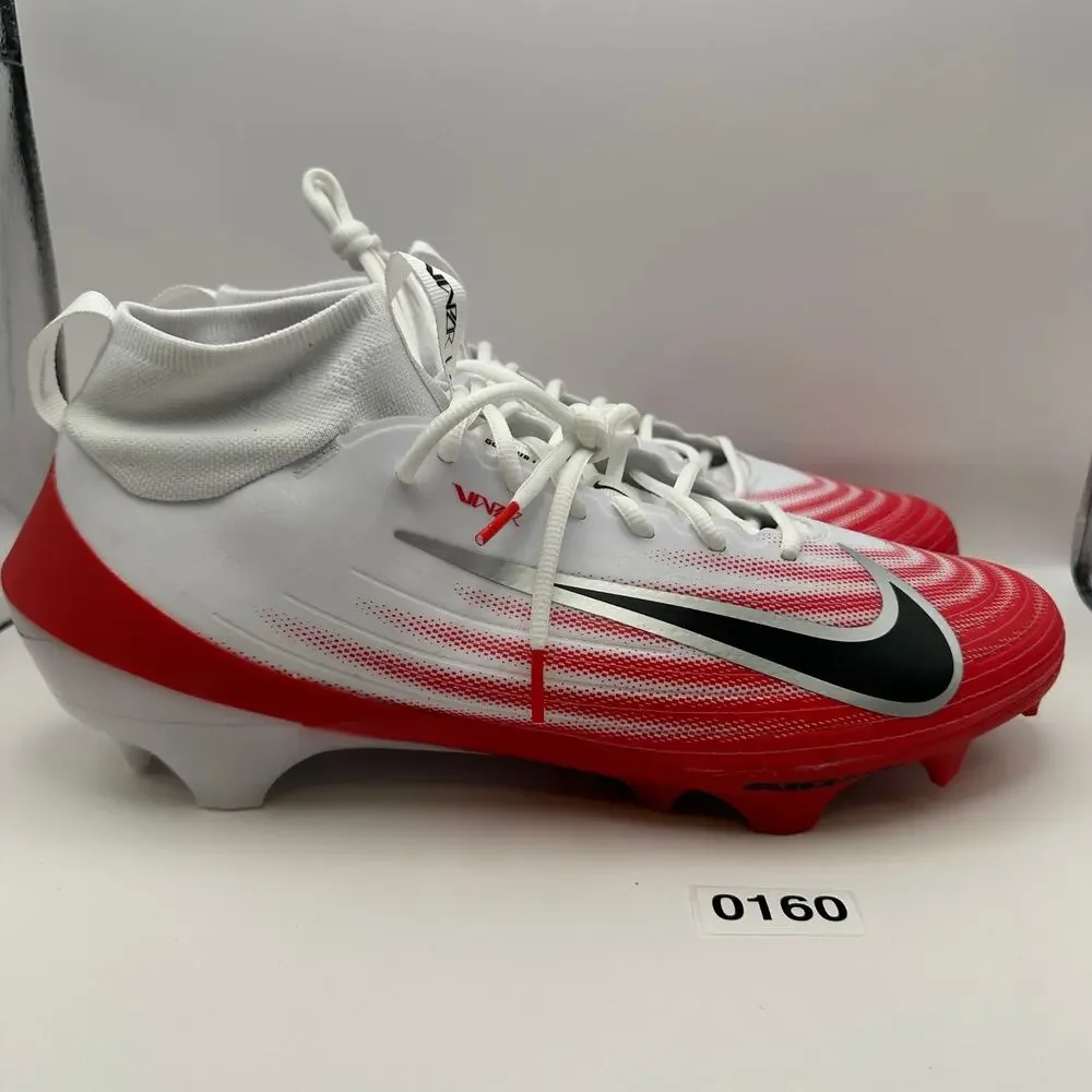 NIKE Men's 14.5 Zoom Air Vapor PRO 1 White/Red Football Cleats
